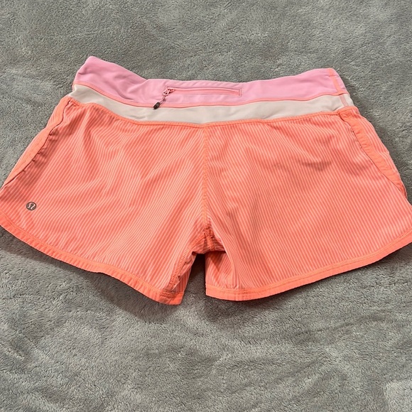 Lululemon Pop Orange Speed Wagon Shorts - Picture 1 of 6